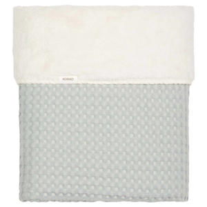 baby wiegdeken Oslo met teddy blauw