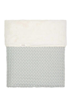 baby wiegdeken Oslo met teddy blauw