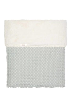 baby wiegdeken Oslo met teddy blauw