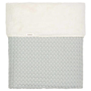 ledikantdeken met teddy Oslo blauw