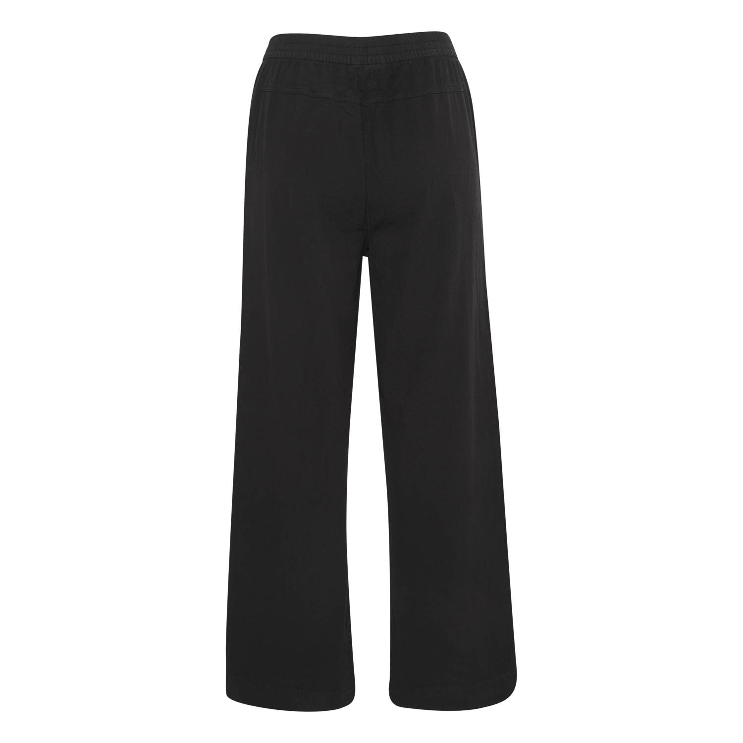 Kaffe high waist wide leg broek KAnaya zwart
