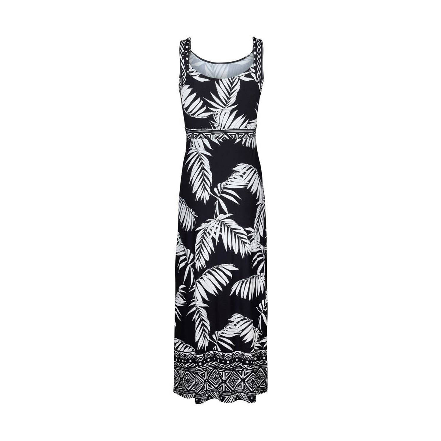 Miss Etam maxi jurk met all over print zwart wit