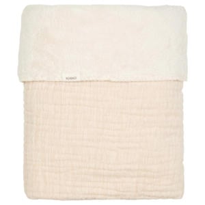 Rivoli ledikantdeken met teddy warm white