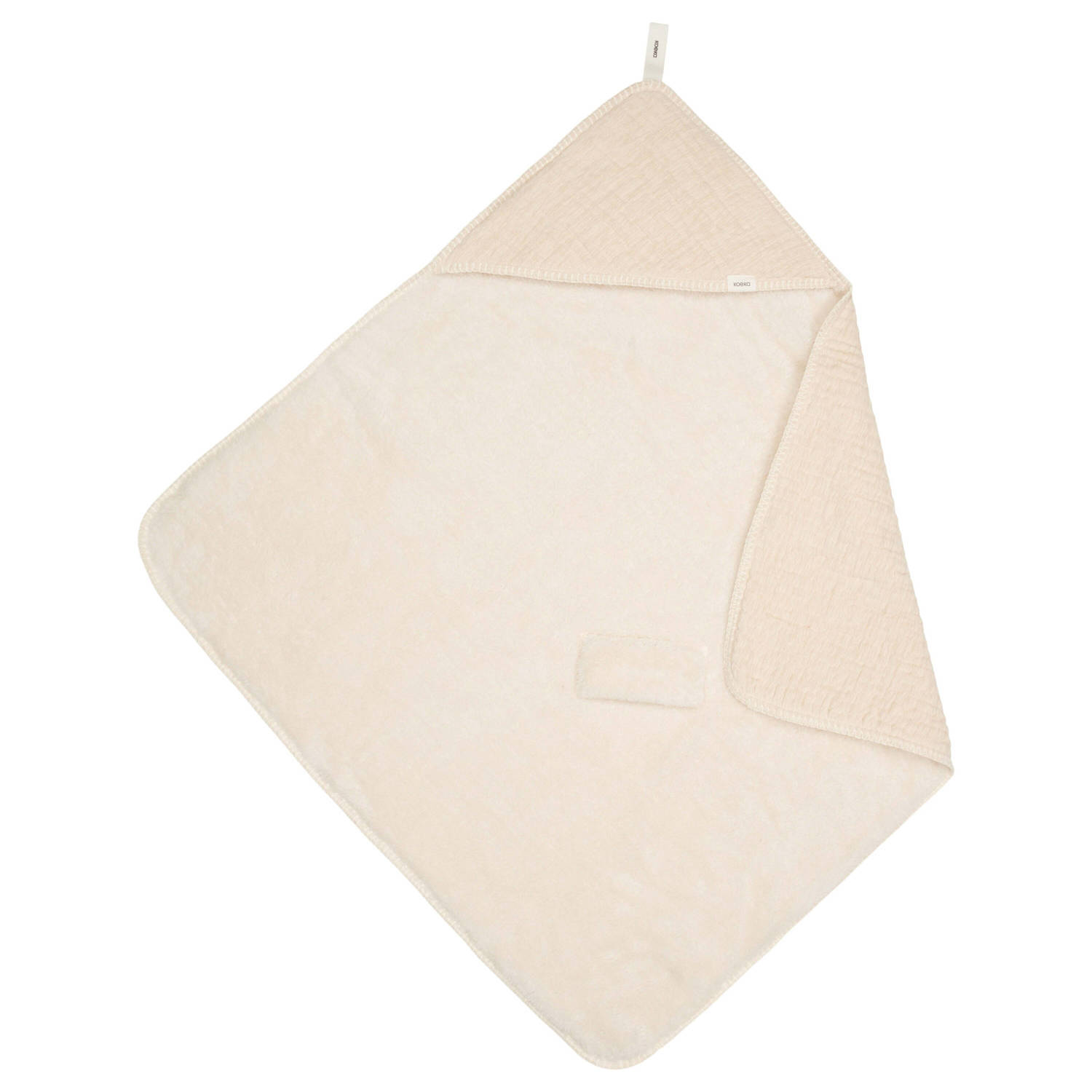 Koeka omslagdoek met teddy Rivoli warm white