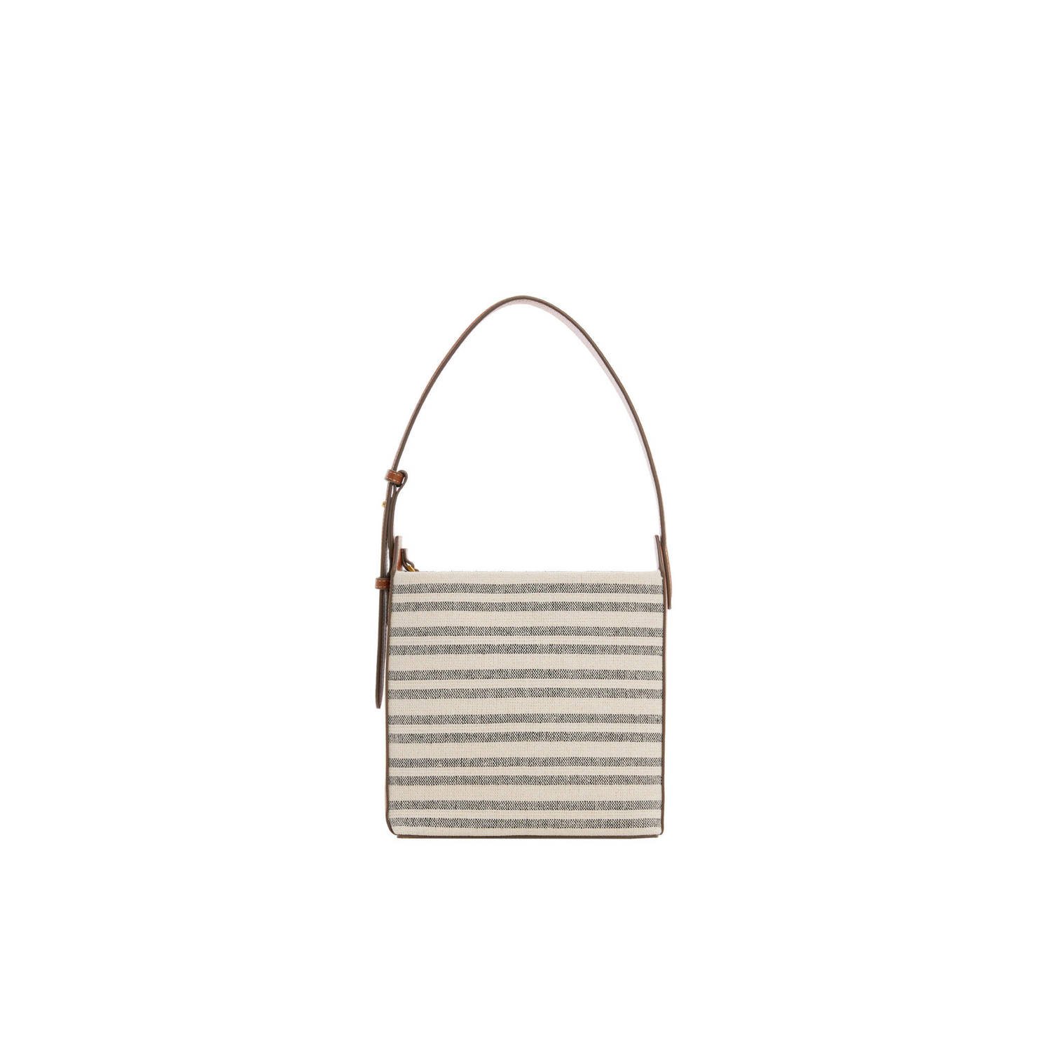 Mango schoudertas bruin beige