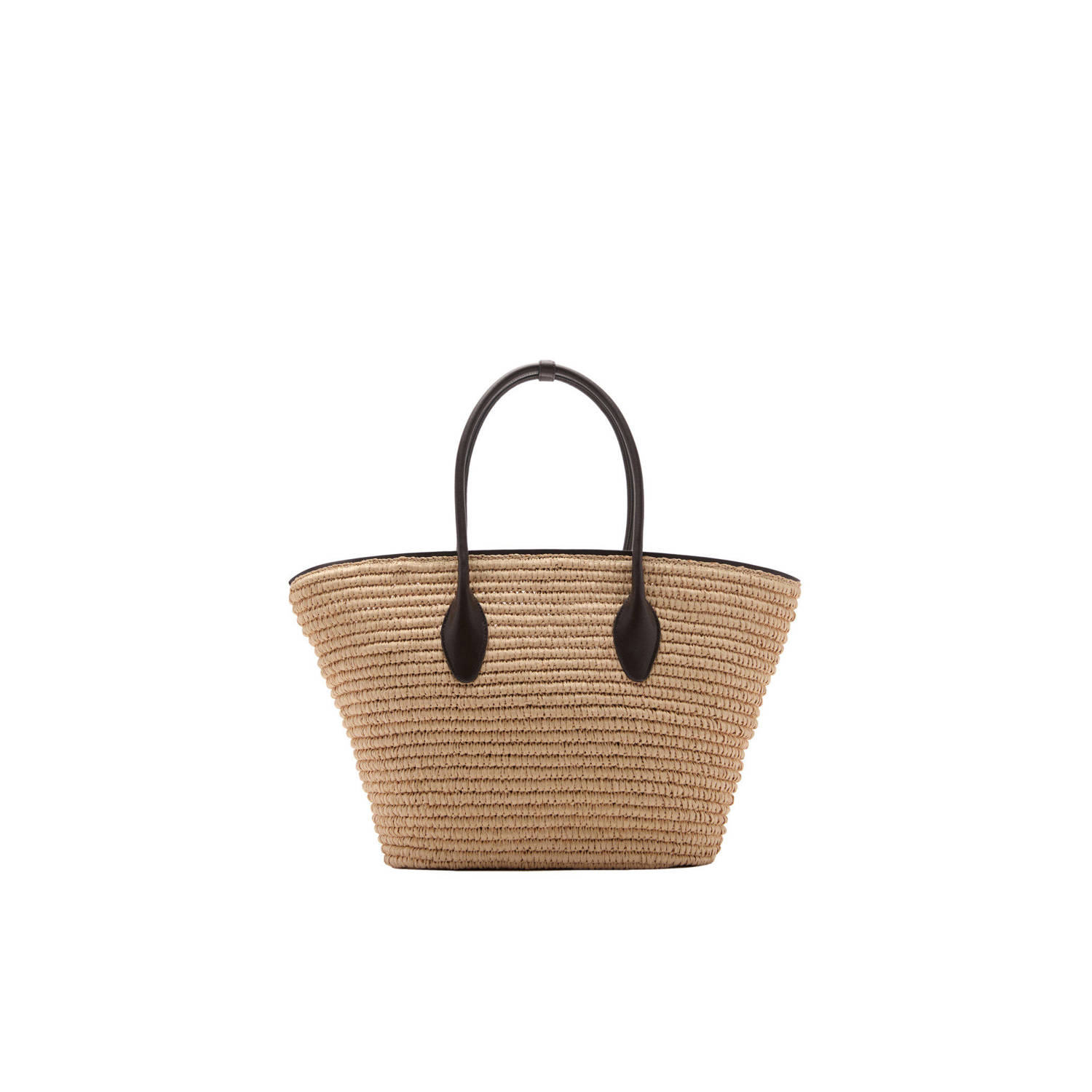 Mango shopper naturel zwart