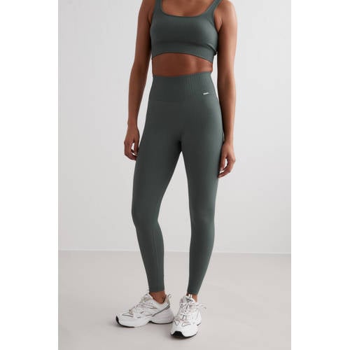 Aim'n rib sportlegging Seamless grijsgroen afbeelding