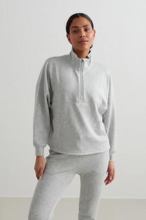 sweater Comfy Modal lichtgrijs melange