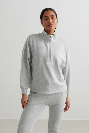 sweater Comfy Modal lichtgrijs melange