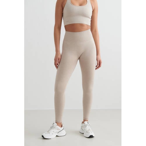 Aim'n rib sportlegging Seamless beige afbeelding