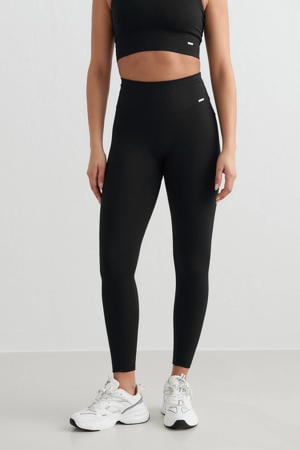 rib sportlegging Seamless zwart