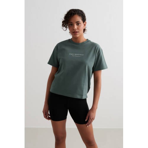 Aim'n T-shirt Serif grijsgroen afbeelding
