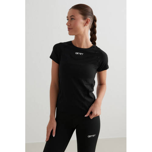 Aim'n sportshirt Soft Basic zwart afbeelding