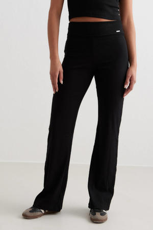 rib flared legging Ease zwart