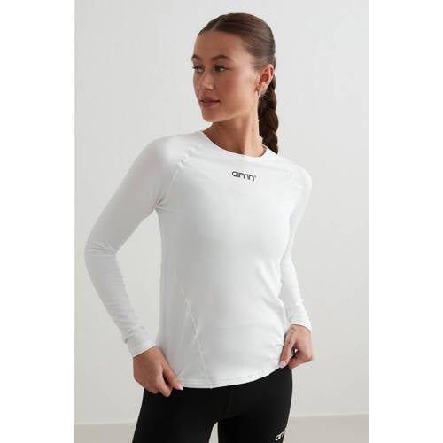 Aim'n sportshirt Soft Basic wit afbeelding