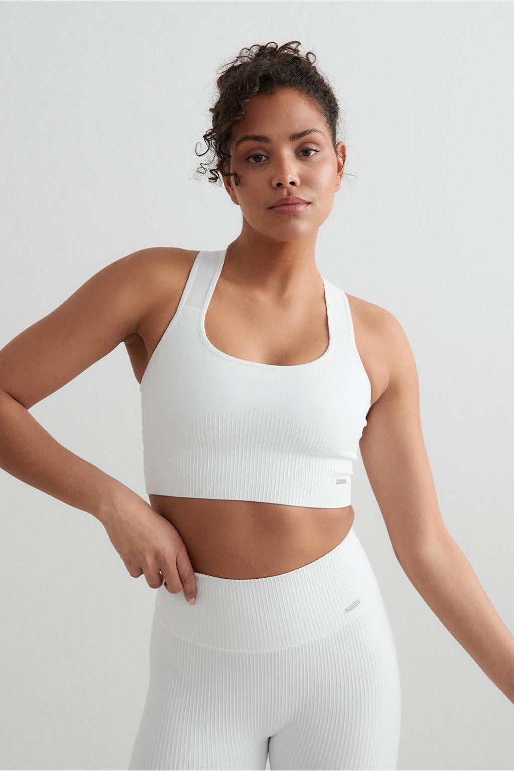 Aim'n sport-bh rib hight support - wit