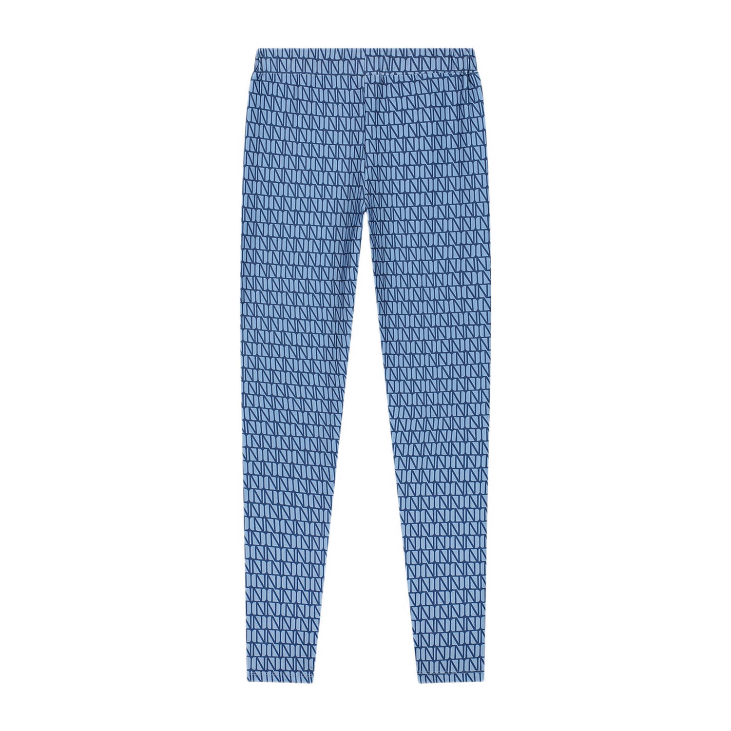 NIK&NIK skinny broek Joya met all over print lavendelblauw