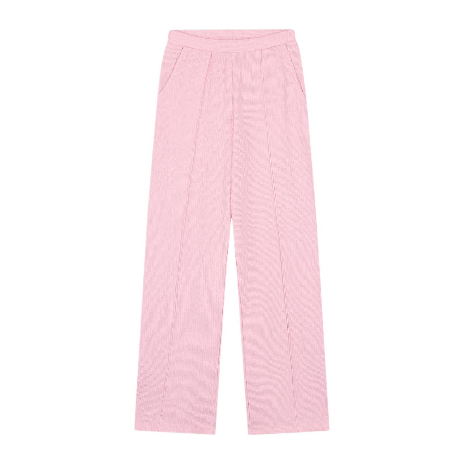 NIK&NIK loose fit broek Siri zachtroze Meisjes Polyester Effen 128