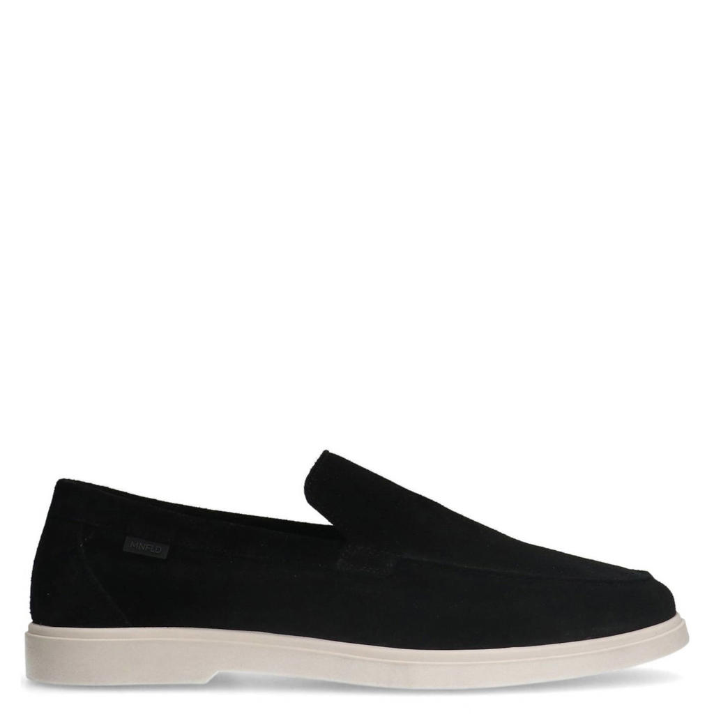 Zwarte heren Manfield suède loafers