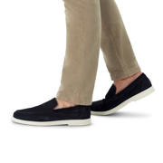 thumbnail: Manfield suède loafers donkerblauw