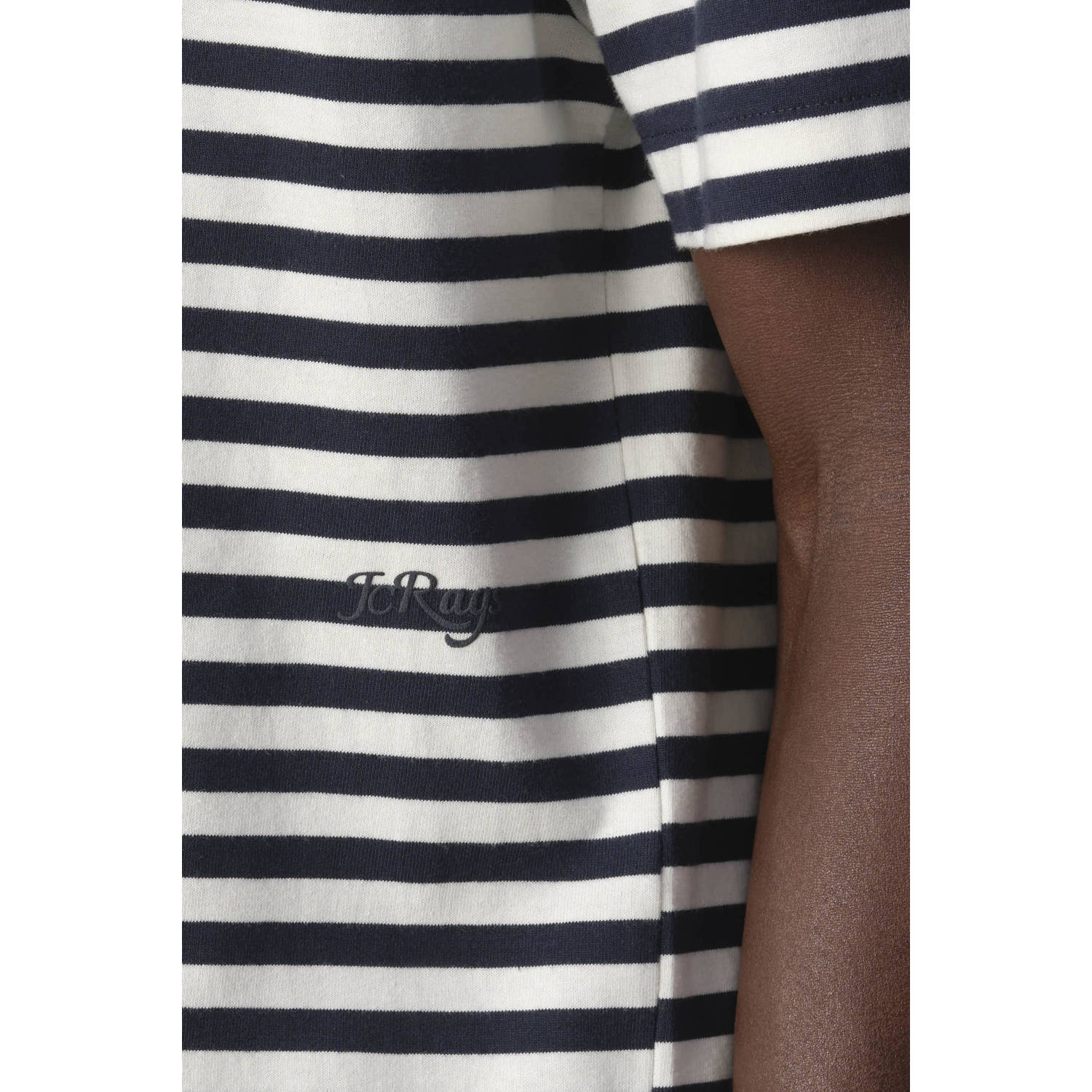 J.C. Rags gestreept regular fit T-shirt Johnny sky captain