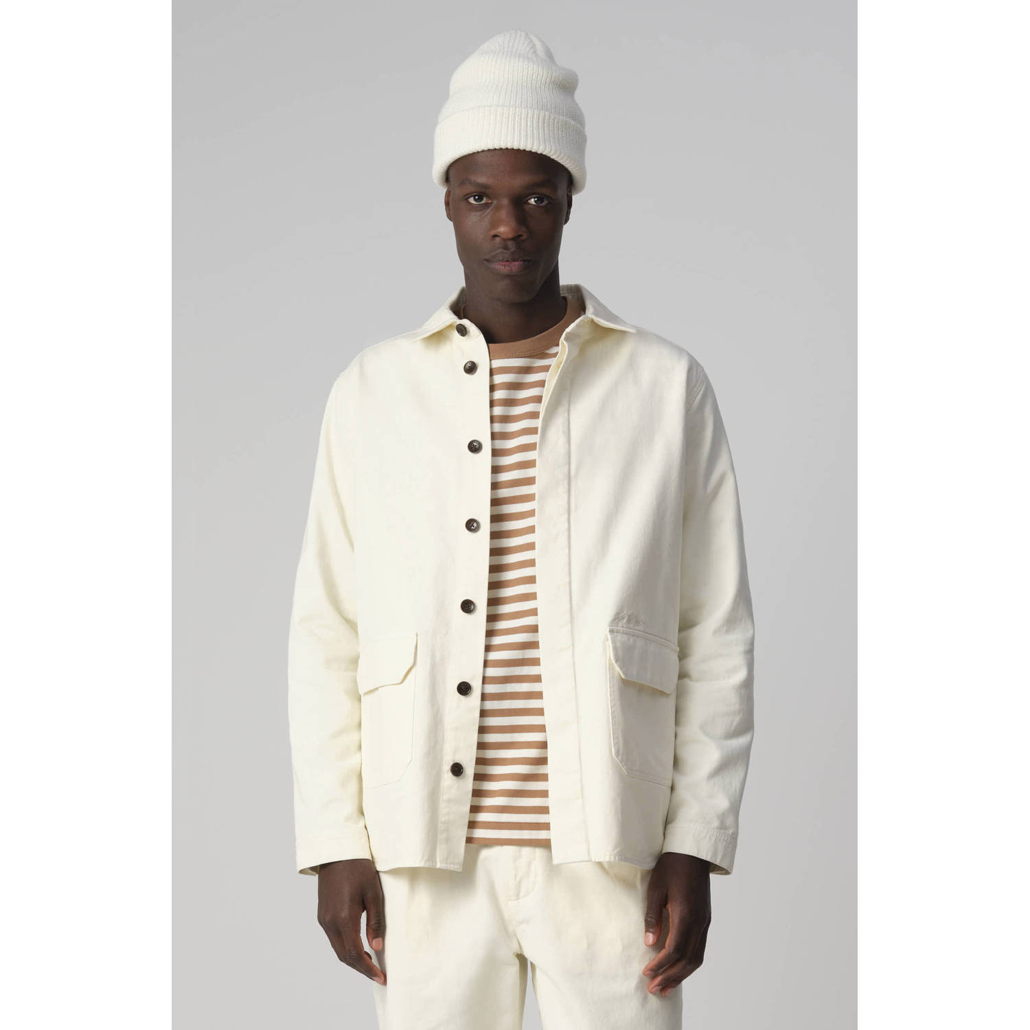 J.C. Rags regular fit overshirt RYLAND coconut milk