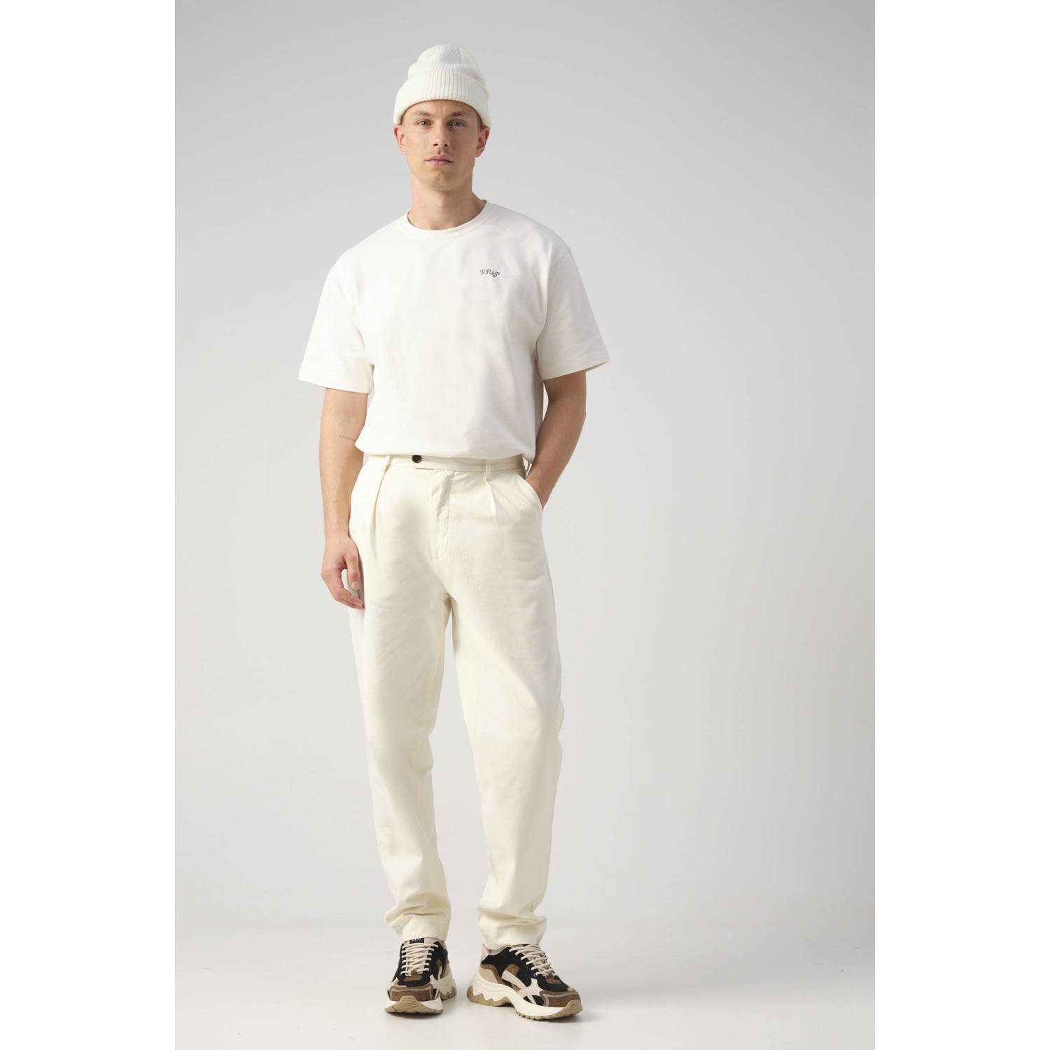 J.C. Rags regular fit chino RAHEEL coconut milk