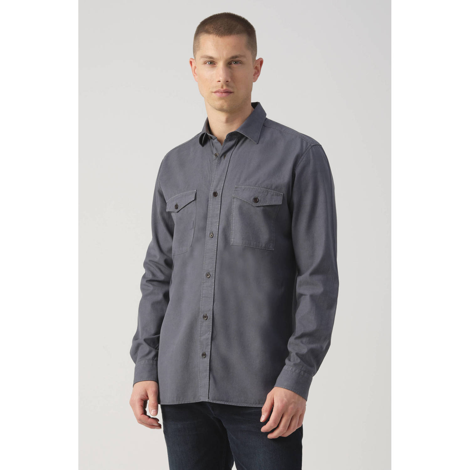 J.C. Rags regular fit overhemd RHILEY ombre blue