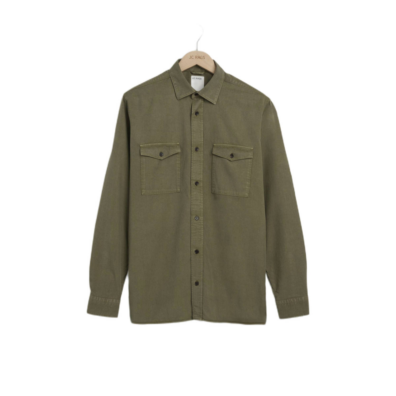 J.C. Rags regular fit overhemd RHILEY olive night