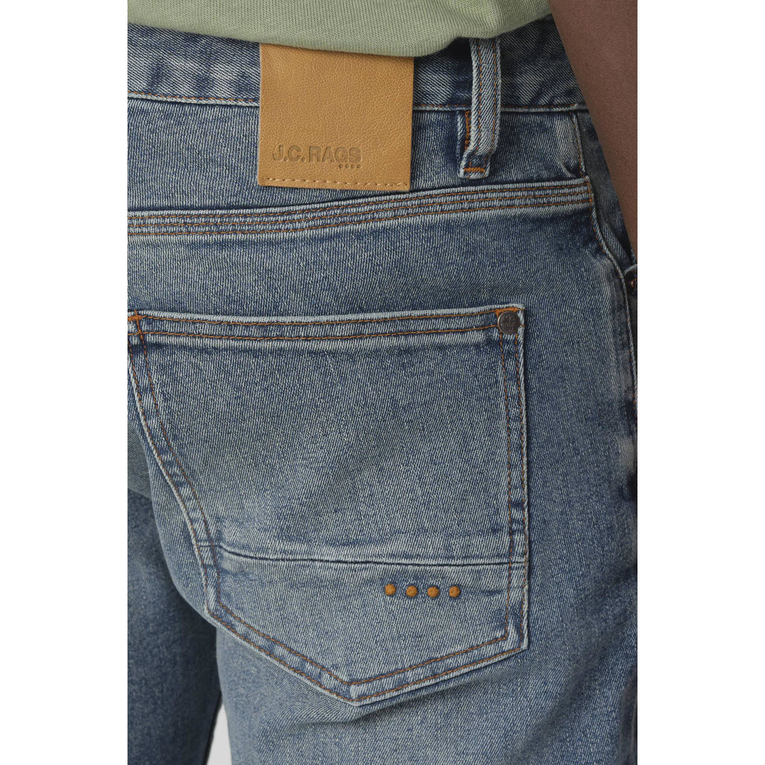 J.C. Rags tapered fit jeans JOAH dark blue worn