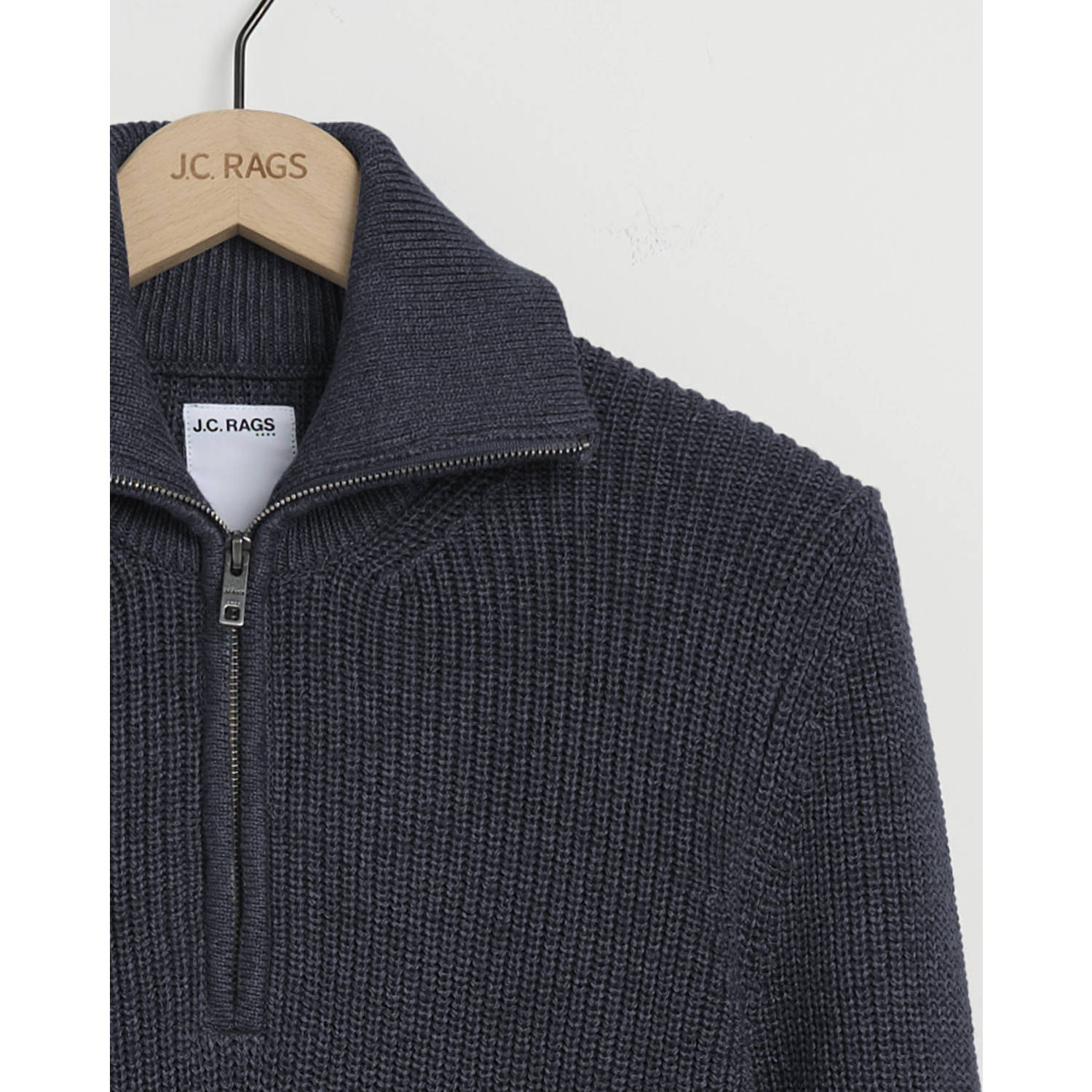 J.C. Rags gebreide trui donkerblauw