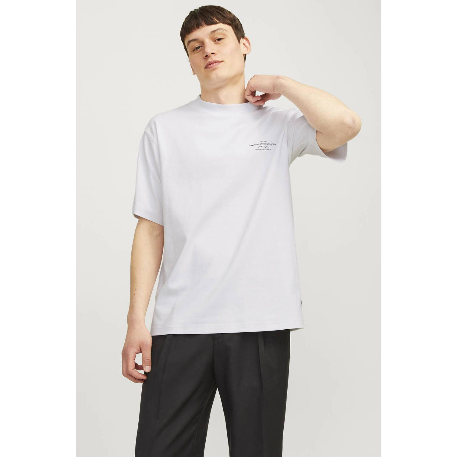 Jack & Jones Shirt met ronde hals JPRBLACHAD BRANDING SS CREW NECK TEE SN
