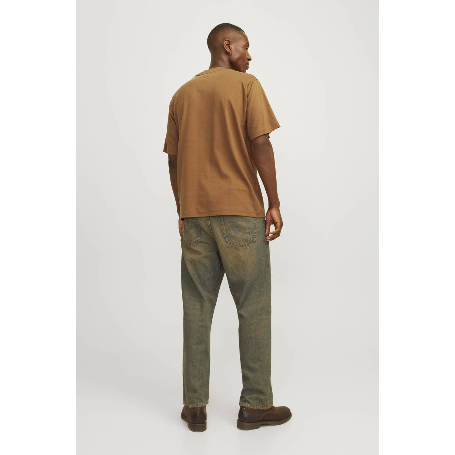 JACK & JONES PREMIUM T-shirt met printopdruk JPRBLACHAD nuthatch
