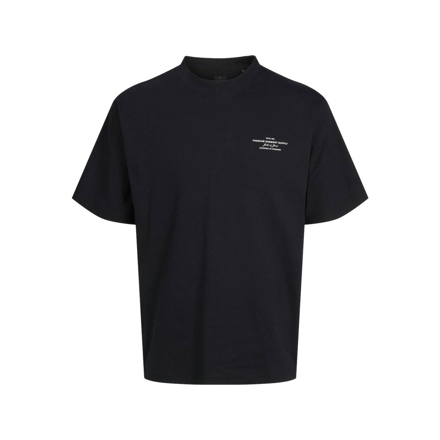 JACK & JONES PREMIUM T-shirt met printopdruk JPRBLACHAD zwart
