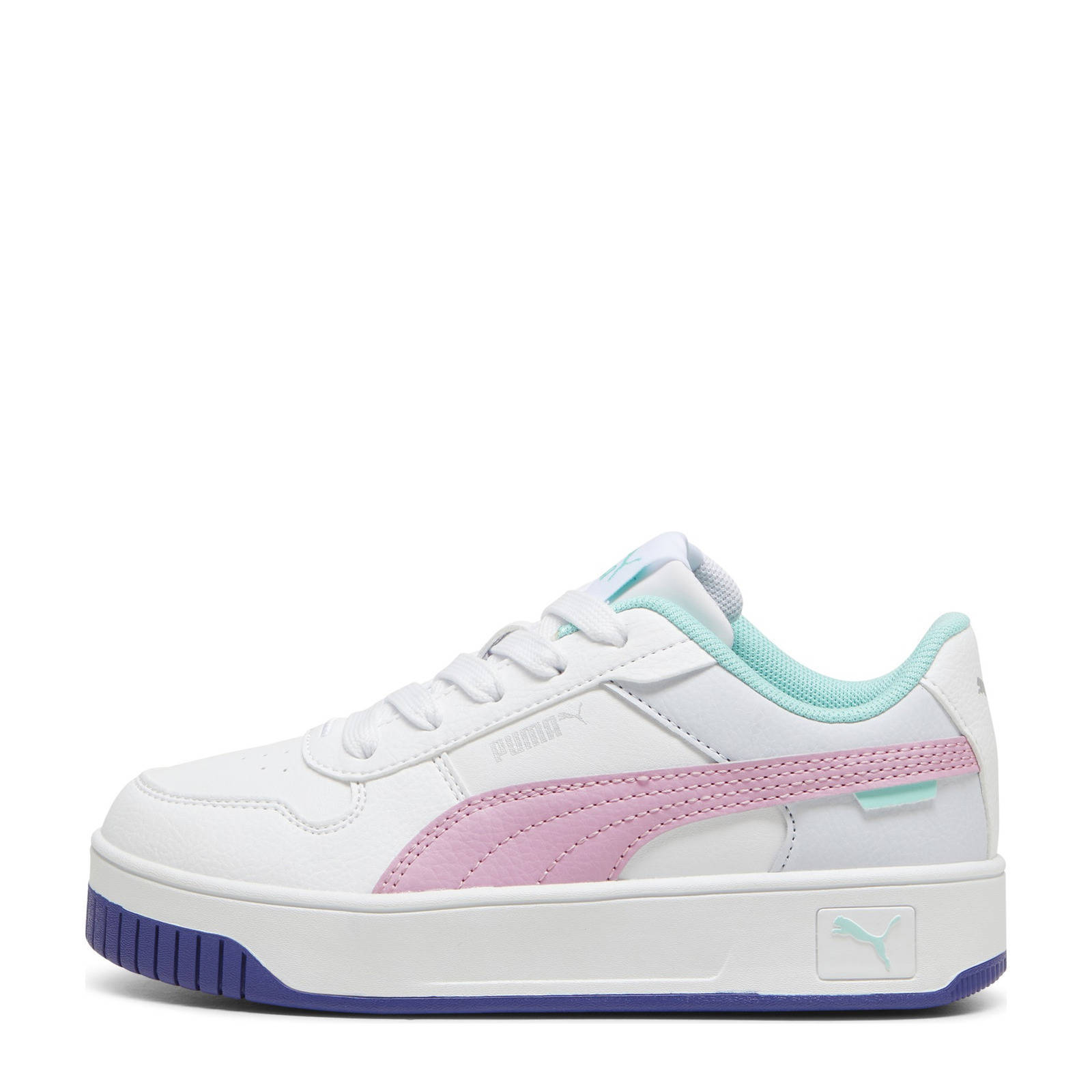 Puma Carina Street PS sneakers wit roze mintgroen wehkamp