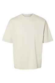 thumbnail: Selected loose fit T-shirt SLHLOOSEOSCAR beige