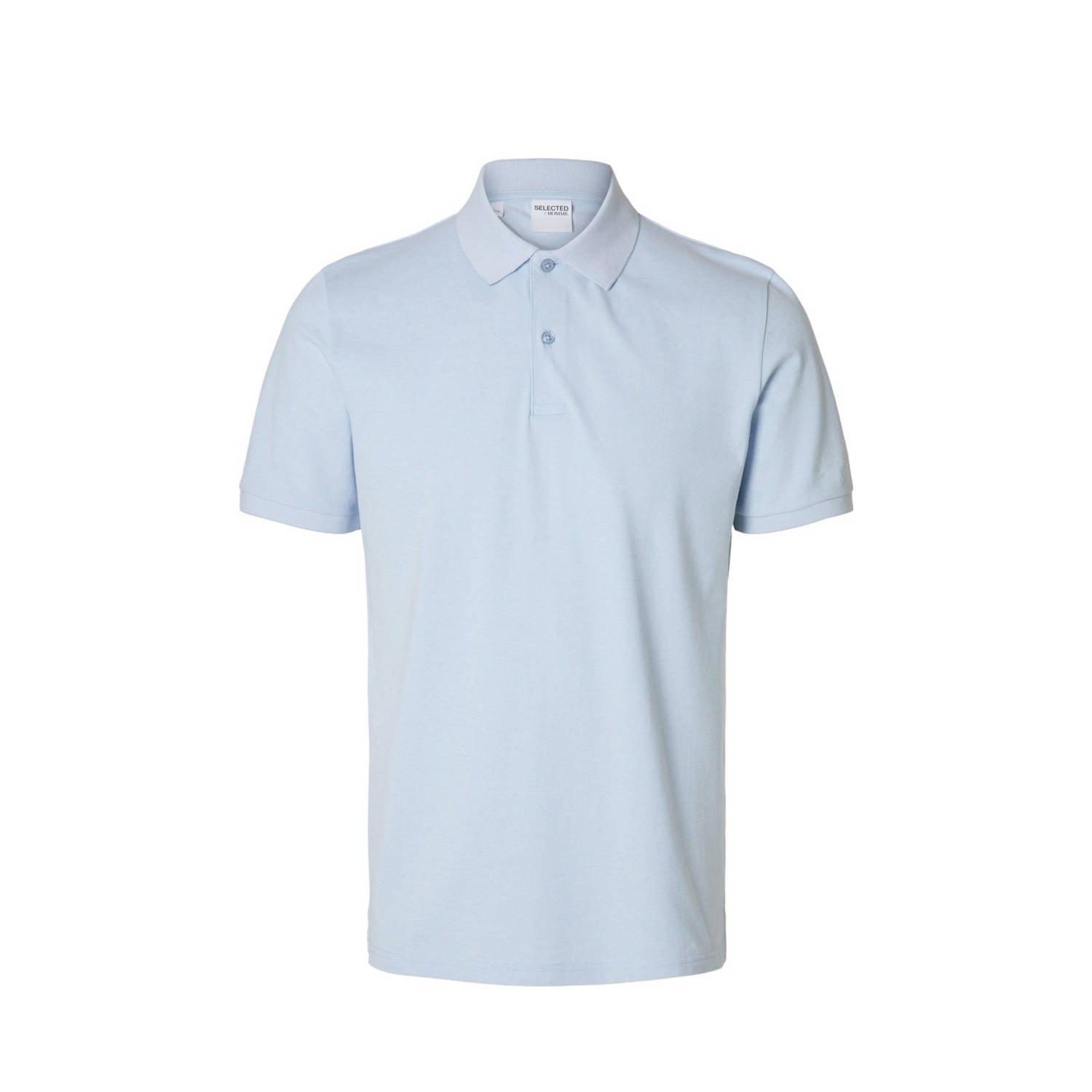SELECTED HOMME slim fit polo ATLAS lichtblauw