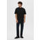 Selected loose fit T-shirt SLHLOOSEOSCAR zwart