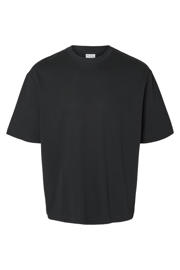 thumbnail: Selected loose fit T-shirt SLHLOOSEOSCAR zwart
