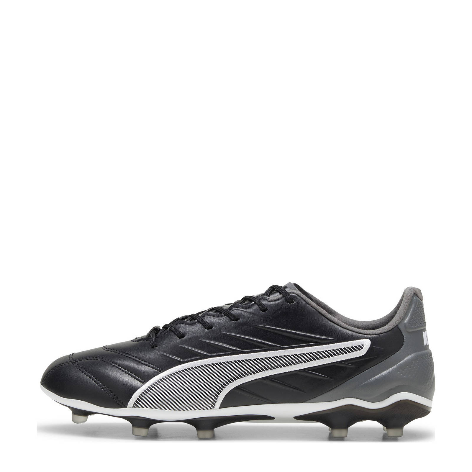 Puma King Pro senior voetbalschoenen zwart/wit/antraciet | wehkamp