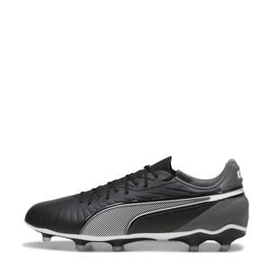 KING Match senior voetbalschoenen zwart/wit/grijs