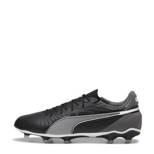 KING Match senior voetbalschoenen zwart/wit/grijs