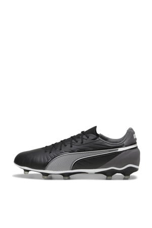 KING Match senior voetbalschoenen zwart/wit/grijs