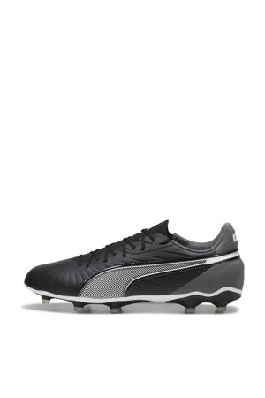 KING Match senior voetbalschoenen zwart/wit/grijs