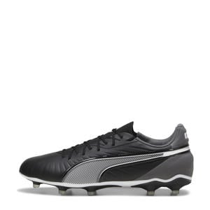 KING Match senior voetbalschoenen zwart/wit/grijs