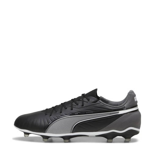 Puma KING Match senior voetbalschoenen zwart/wit/grijs afbeelding