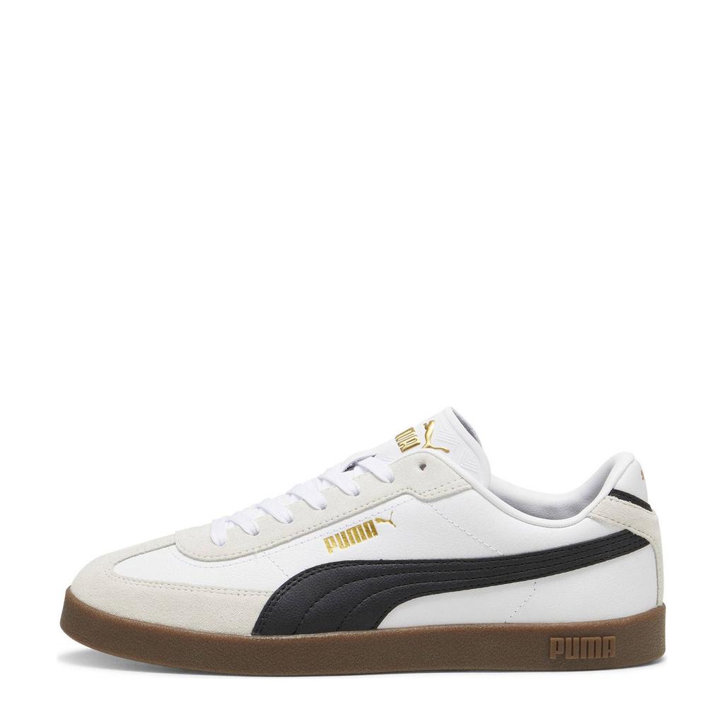 Wit en zwarte unisex Puma Puma Club II Era sneakers girjs van leer-suède/voering: mesh/voetbed: eva met veters