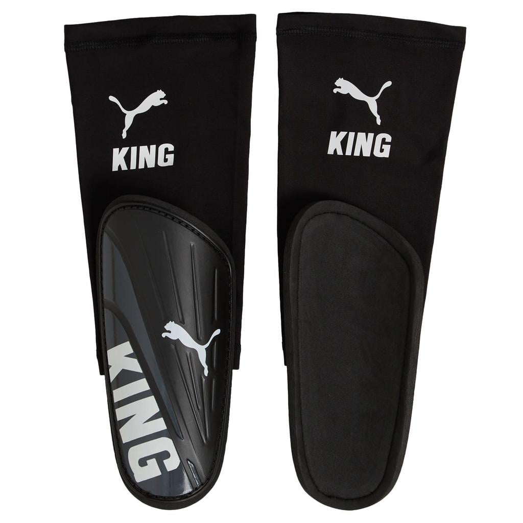 Puma Junior scheenbeschermers King Sleeve zwart/wit