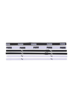   haarbandjes - set van 6 zwart/wit
