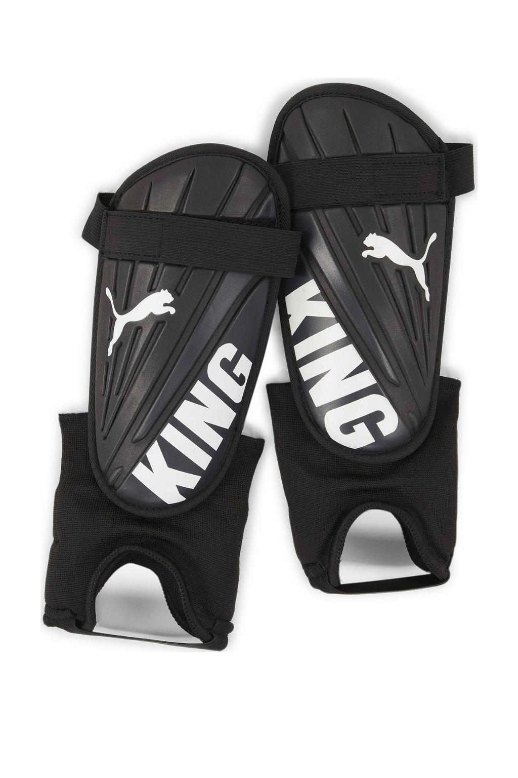 Puma Senior scheenbeschermers King IS zwart/wit
